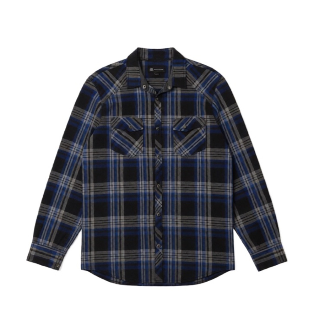 INC International Concepts Navy Striped Shirt